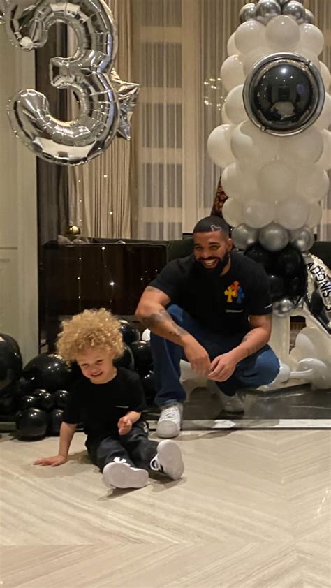 Drake S Photos Of Himself And Adonis Celebrating Drake Shares Photos Of His Son Adonis S 3rd