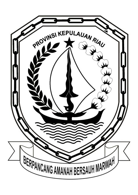 Bang Dolfi Punya Blog Logolambang Provinsi Kepulauan Riau Hitam Putih