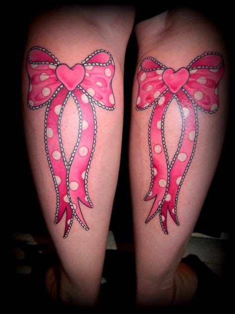 Love These Bows Pink Bow Tattoos Lace Bow Tattoos Leg Tattoos