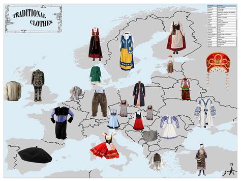 Traditional Clothes By European Countries Mappr 2022