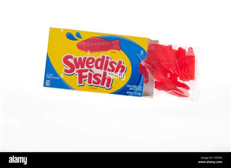 Box Of Swedish Fish Candy Stock Photo Alamy