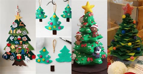 Increíbles Ideas Para árboles De Navidad De Fieltro