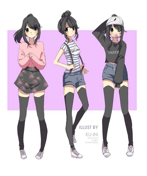 ayano aishi outfits by ku ini yandere simulator character outfits character art pastell goth