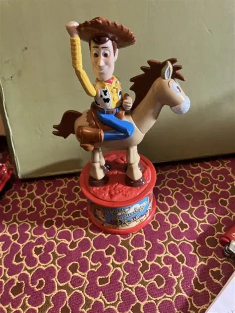Vintage Toy Story 2 Disney Pixar Sheriff Woody Bullseye Mcdonalds 1999