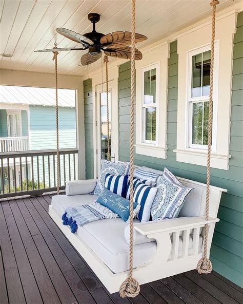 20 Farmhouse Porch Swing Ideas For An Inviting Entryway Porch Swing