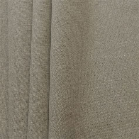 Wholesale Heavy Belgian Linen Fabric Ecru 50 Yard Roll Fabric Direct