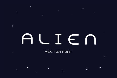 Vector Font Alien Creative Daddy