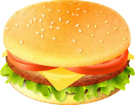 Download Hamburger Clipart Transparent Food Fast Food Full Size Png