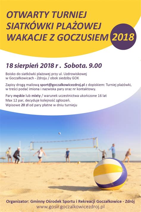 Otwarty Turniej Siatkówki Plażowej turnieje plażówki Goczałkowice