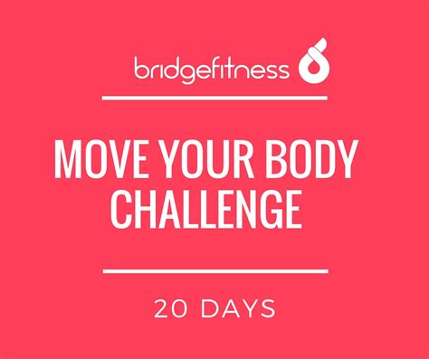 Move Your Body Challenge Bridge Fitness
