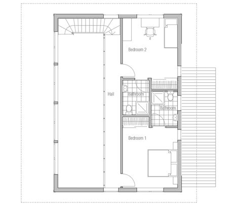 Our modern homes make strong architectural statements with flexible interior spaces. Contemporary House Plans: Small Modern House CH50