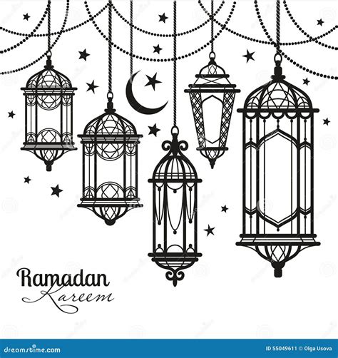Ramadan Kareem Stock Vector Illustration Of Minaret 55049611
