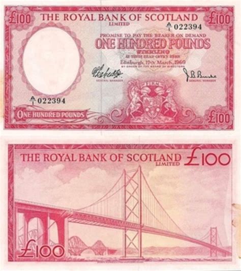 100 Pounds Royal Bank Of Scotland Scotland Numista