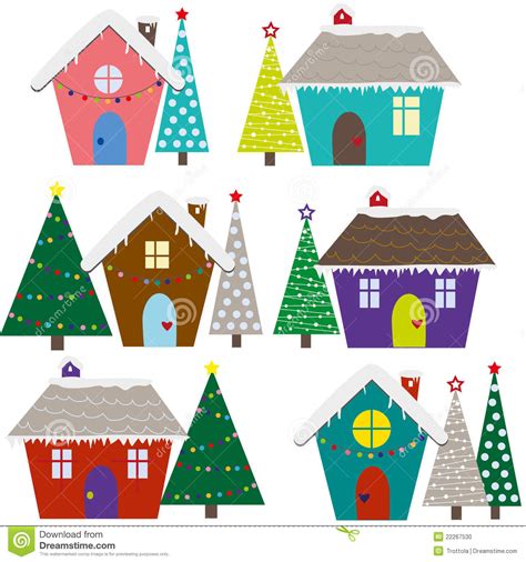 Download Christmas houses vector stock vector. Illustration of illustration - 22267530