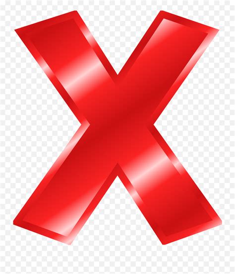 Download Big Red X Png Big Red Letter Xred X Transparent Background