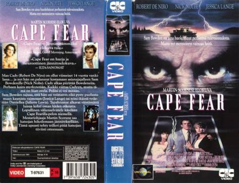 cape fear 1991 director martin scorsese vhs videospace