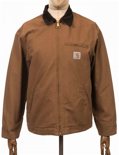 Carhartt Wip Detroit Jacket Hamilton Brown Rinsed Clothing From