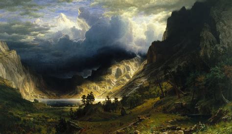 Albert Bierstadt A Storm In The Rocky Mountains Mt Rosalie 1866