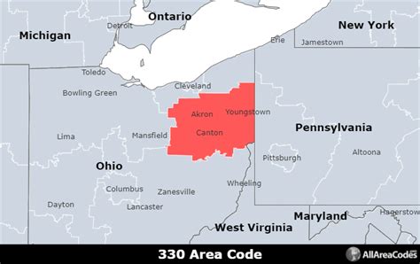 330 Area Code Location Map Time Zone And Phone Lookup