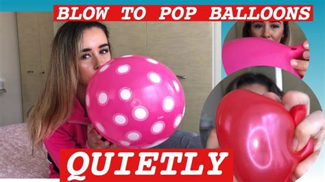 Blow To Pop Balloons Quietly Asmr Balloon Sounds 🎈🤫 Youtube