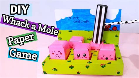 How To Make A Paper Whack A Mole Game Diy Playing With Whack A Mole