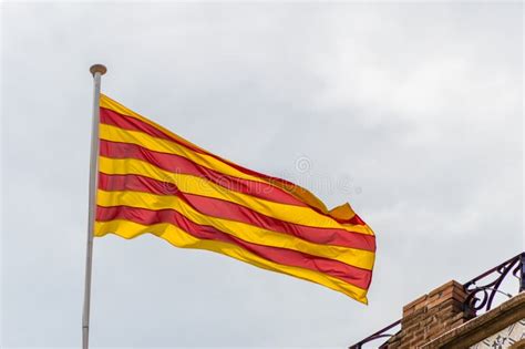 Flag Of Catalonia Spain And Eu Stock Photo Image Of Yellow Spain