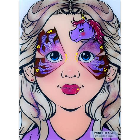 Sparkling Faces Practice Boards Sophia Girl Face Paint Designs