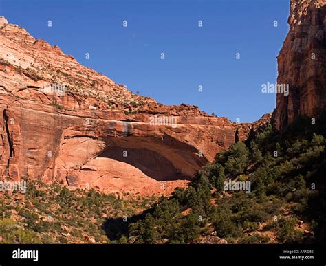 Zion National Park Great Arch Stock Photo Alamy