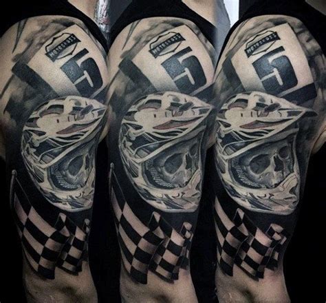 Late models, spring cars, modified, mini sprints, midgets, mod lites, sharps, 440's, street stocks, and all other dirt cars. 70 Motocross Tattoos For Men - Dirt Bike Design Ideas ...