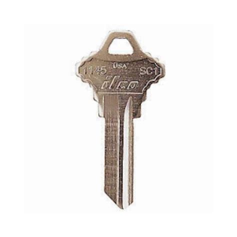 Kaba Ilco Sc1 Np 250 Sc1 Schlage Key Blank