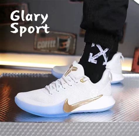 Kobe Mamba Focus Ep White Gold Basketball Shoes For Men With Box989