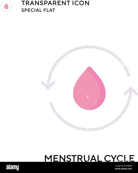 Menstrual Cycle Vector Icon Flat Style Illustration Eps 10 Vector