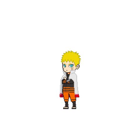 Artstation Naruto Six Paths Sage Mode Pixel Art Animation Eiji