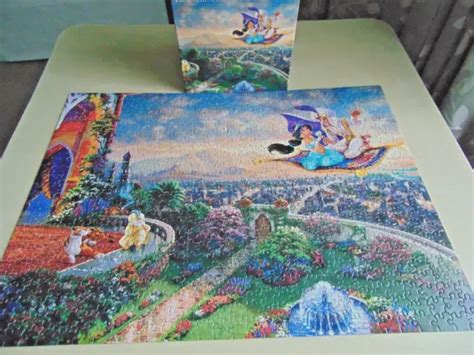 Ceaco Thomas Kinkade Disney Aladdin Puzzle 750 Piece 2014 Complete