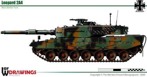 Krauss Maffei Leopard 2a4 Main Battle Tank Guerra Anime Leopard Tank