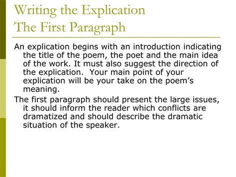 Ppt Poetry Explication Powerpoint Presentation Free Download Id