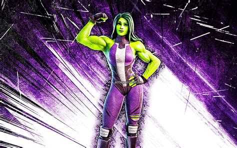 1920x1080px 1080p Free Download She Hulk Grunge Art Fortnite