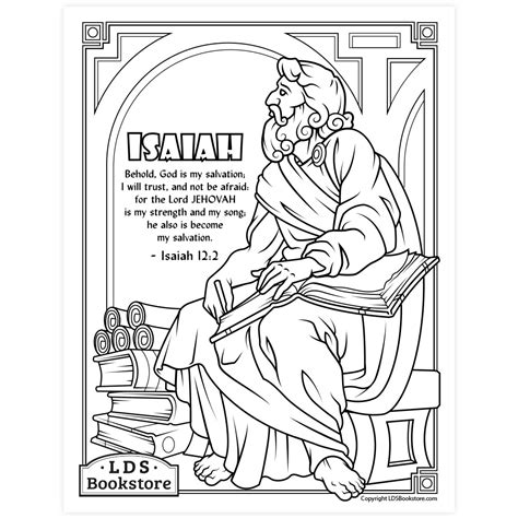 The Prophet Isaiah Coloring Page Printable