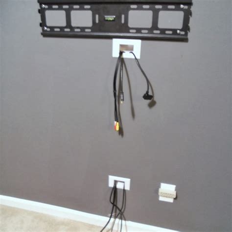 Ways To Hide Cables From Wall Mounted Tv Tv Wall Installation Tv