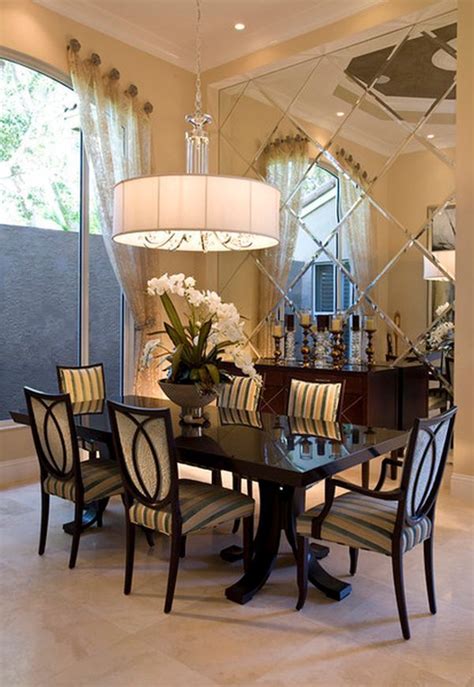 Mirrored Walls In 2020 Elegant Dining Room Dining Room Design Home