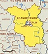 Brandenburg Karte von Bundesländer | Landkarte Deutschland Regionen ...