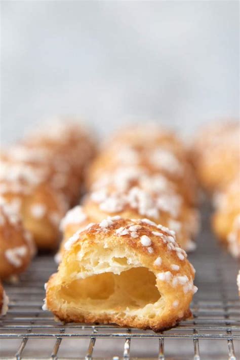 chouquettes recipe french sugar puffs the flavor bender