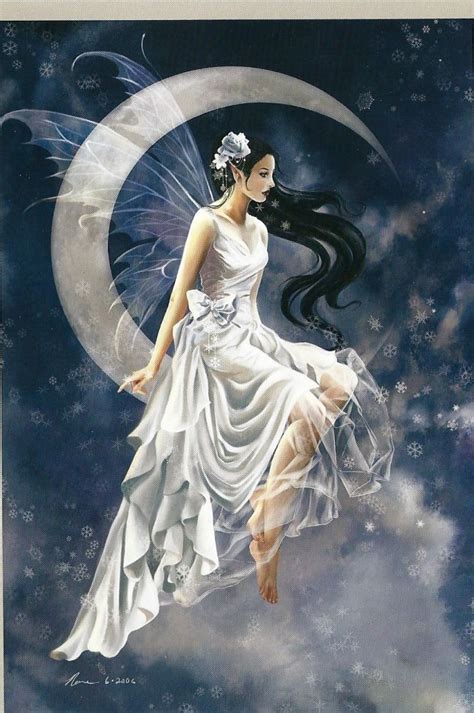 Frost Moon Greeting Card Fairy Magic Moon Fairy Fairy Pictures