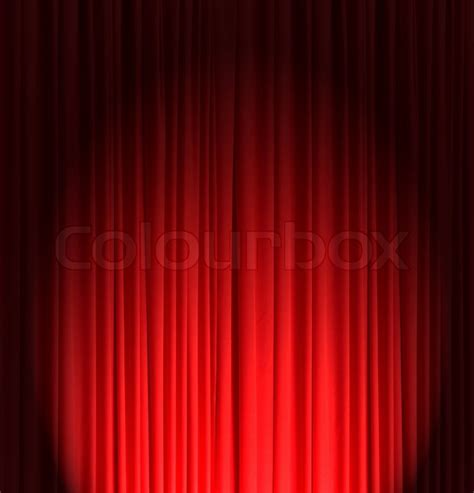 Red Silk Curtain Background Stock Image Colourbox
