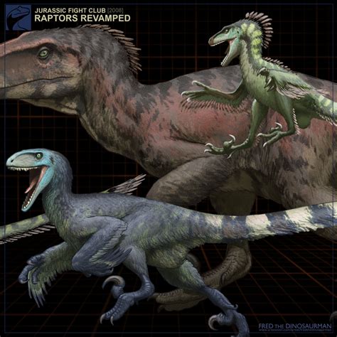 Artstation Jurassic Fight Club Raptors Revamped