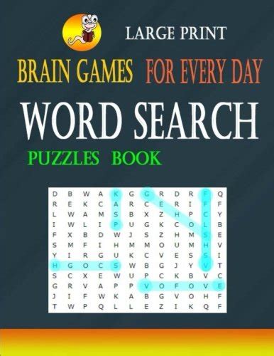 Large Print Brain Games For Every Day Word Search Puzzles Book Brain