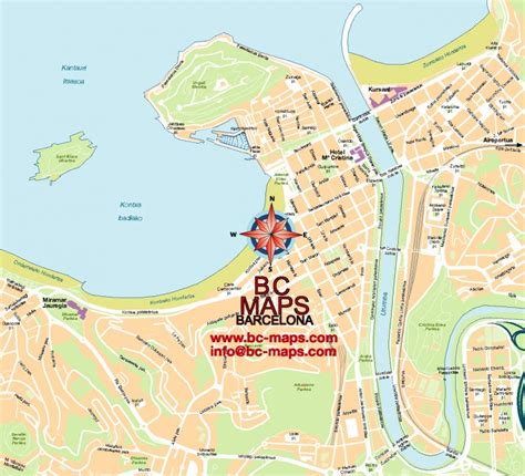 Donostia Mapa Plano Vectorial Illustrator Eps Editable Bc Maps Mapa