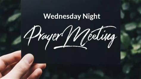 Wednesday Night Prayer Meeting Sharing Time Youtube