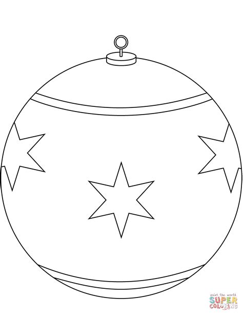 Maybe you would like to learn more about one of these? Round Christmas Ornament coloring page | Free Printable ...