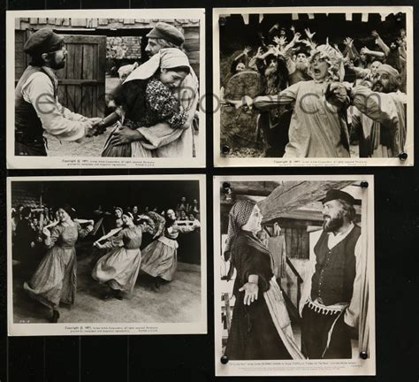 3x798 fiddler on the roof 4 8x10 stills 1971 topol and top cast from norman